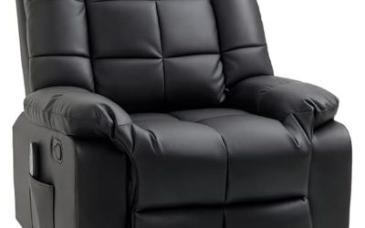 Test fauteuil relaxant HOMCOM 700-124V91BK : massage et confort