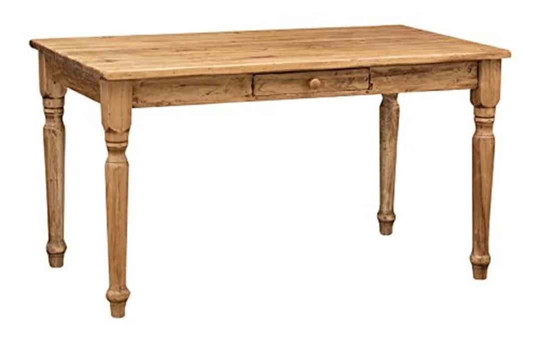 Test Table de Cuisine Vintage en Bois de Tilleul - Biscottini
