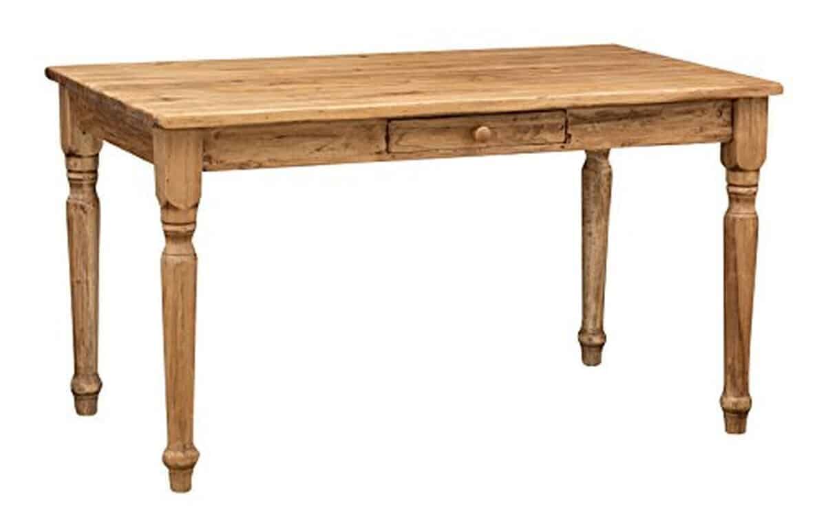 Test Table de Cuisine Vintage en Bois de Tilleul - Biscottini