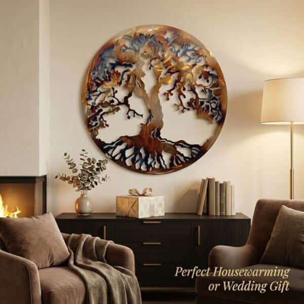 Découvrez notre avis sur la décoration murale arbre de vie metalArtWallDecor 91, 4 cm : un élément de décor coloré et tendance pour transformer votre intérieur avec élégance.