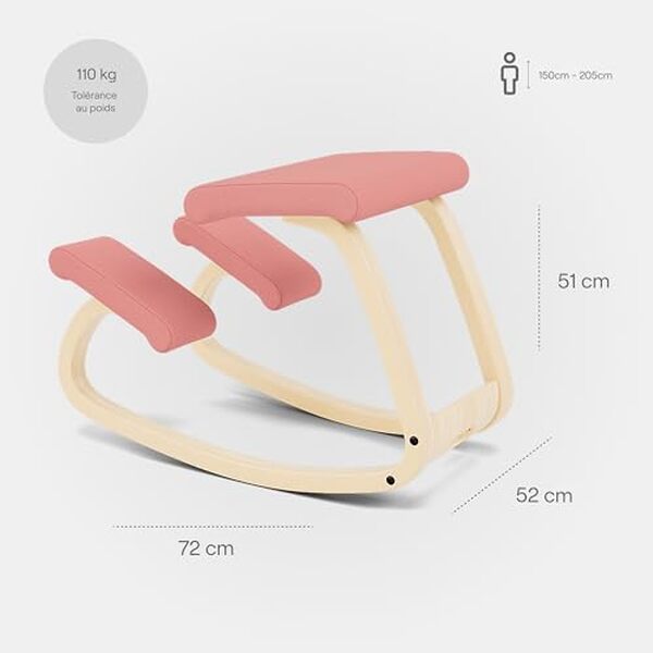Découvrez notre test détaillé de la chaise Varier Variable Balans en bois naturel et rose : confort, design ergonomique et qualité de fabrication. 