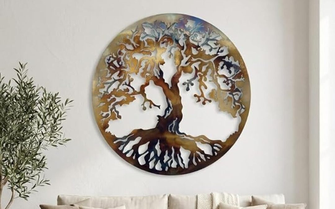 Avis déco : metalArtWallDecor Arbre de Vie coloré 91, 4 cm