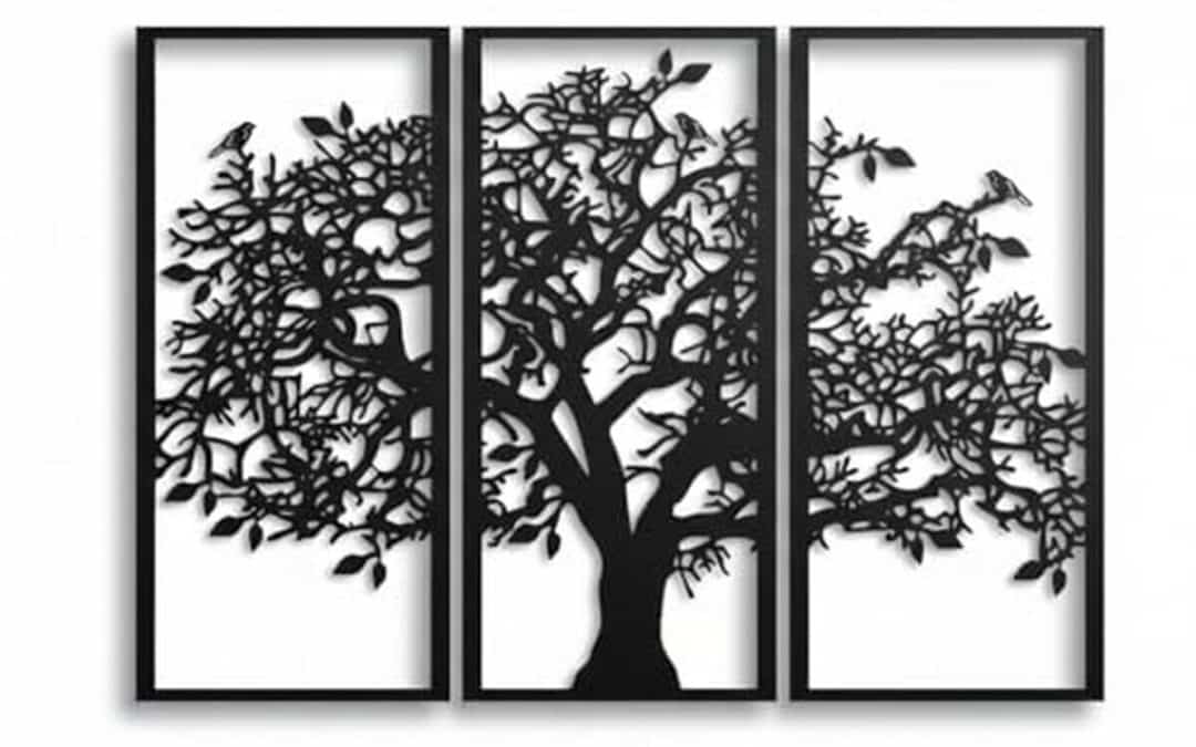 Avis sur le triptyque arbre généalogique en métal 175 x 117 cm