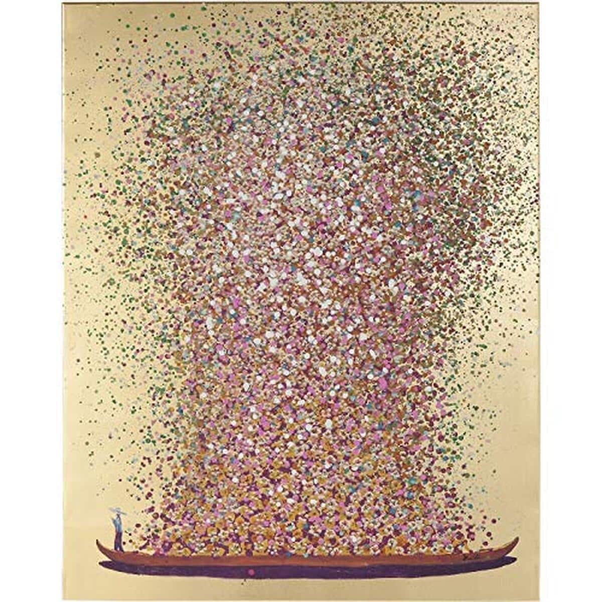Avis tableau Kare Design Touched Flower Boat peinture acrylique 120x160 cm