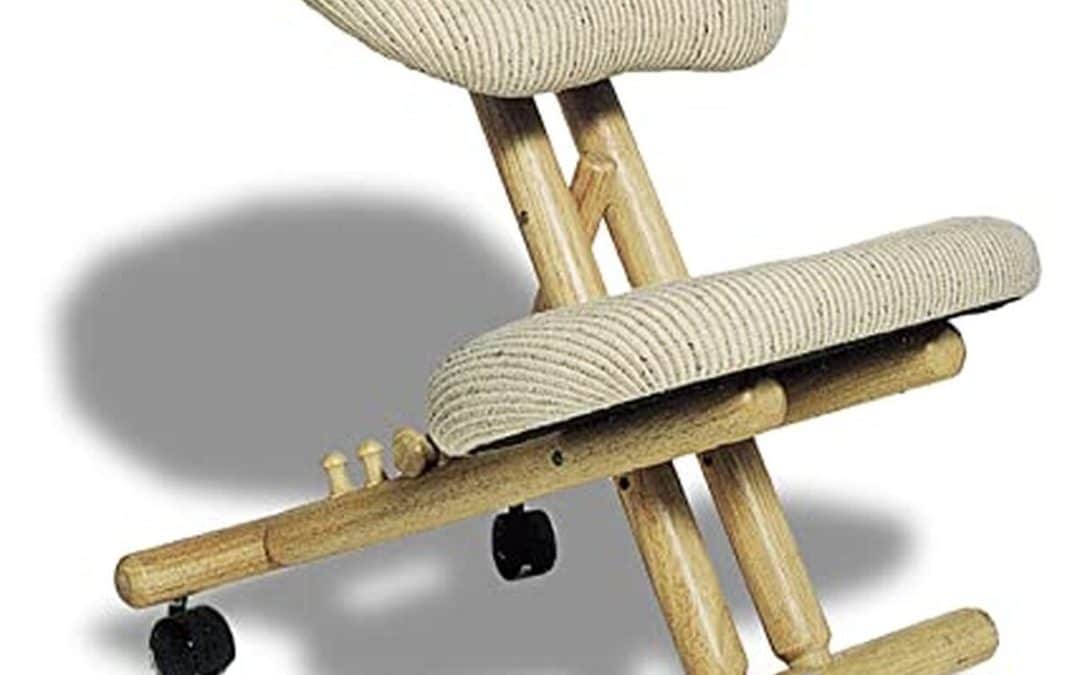 Test : chaise ergonomique cinius professionnelle, sans dossier, couleur naturelle