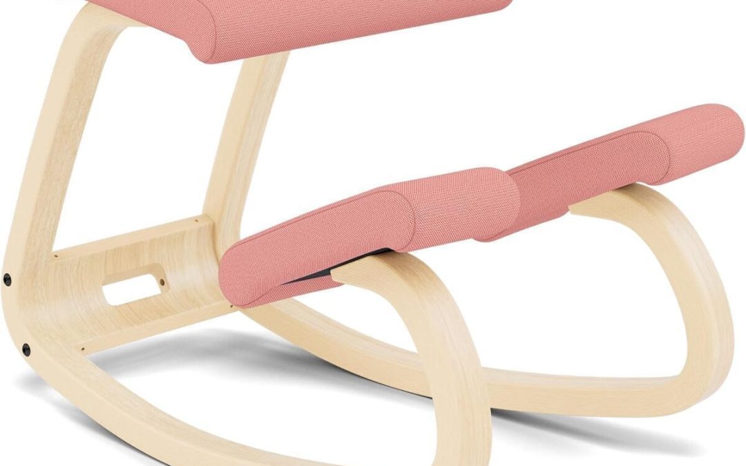 Test : chaise Varier Variable Balans Ergonomique Bois Naturel/Rose