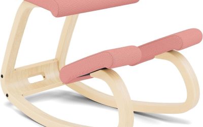 Test : chaise Varier Variable Balans Ergonomique Bois Naturel/Rose