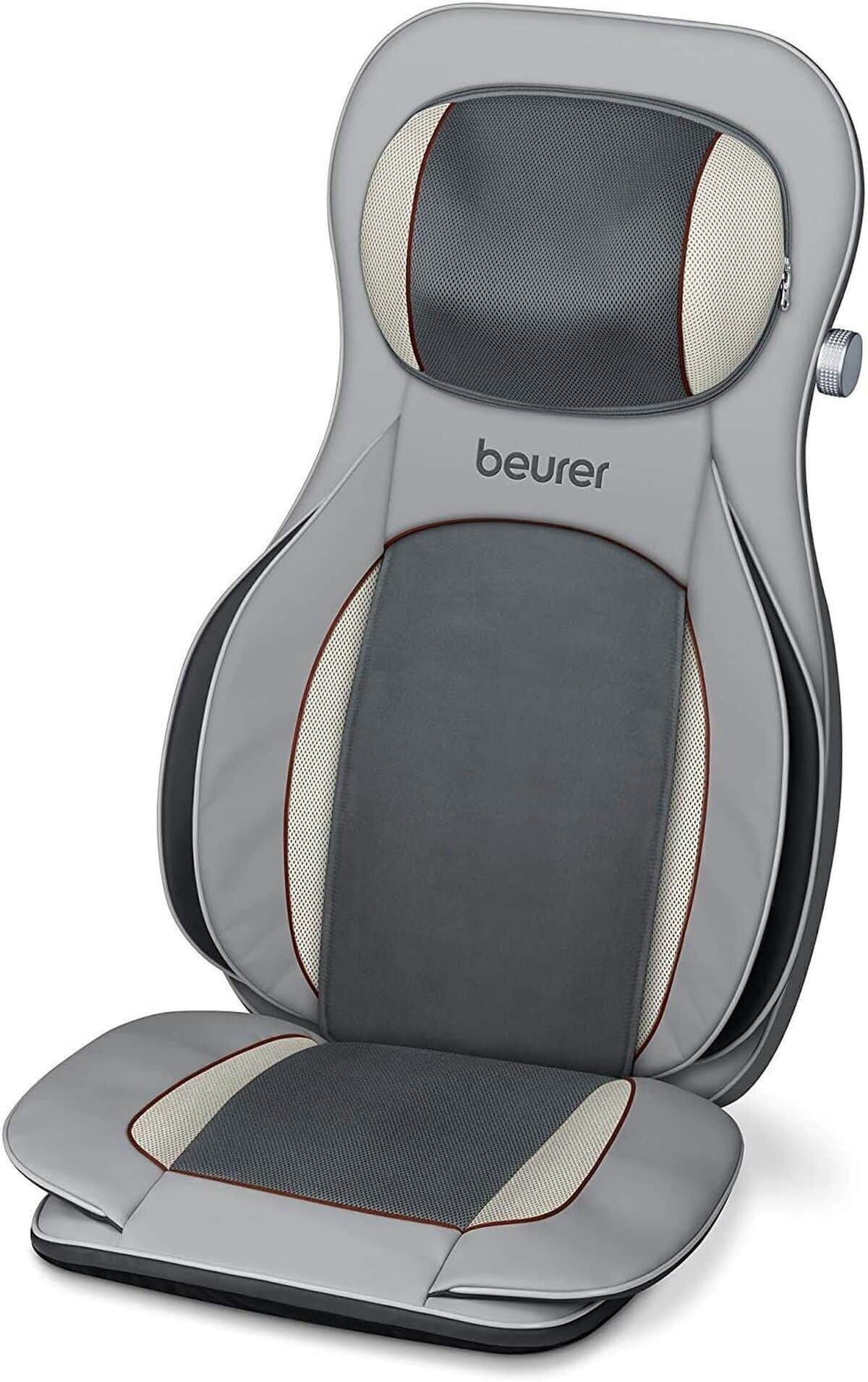 Test de la housse de siège MG 320 HD de Beurer : massage Shiatsu et air comprimé