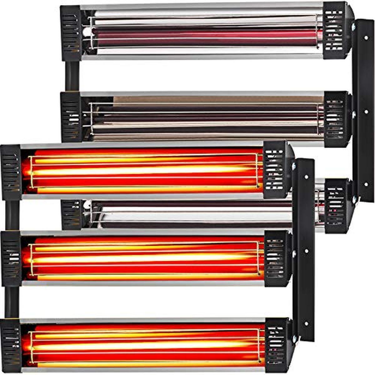 Test de la lampe de polymérisation infrarouge VEVOR 3000 W