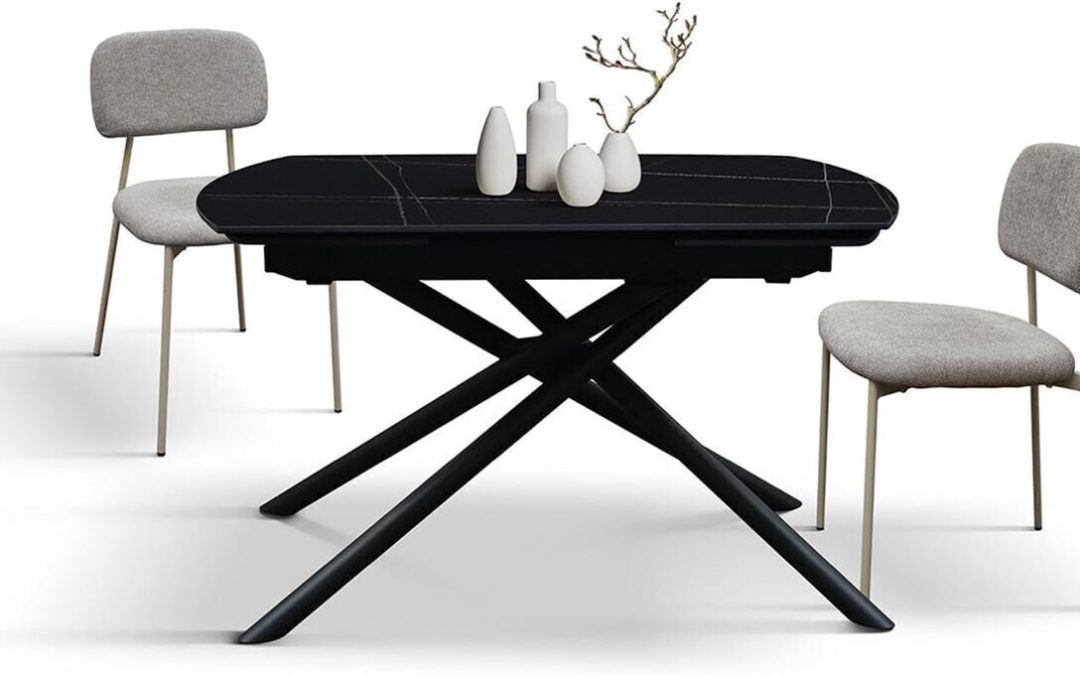 Test de la table Bonifacio extensible en céramique blanche