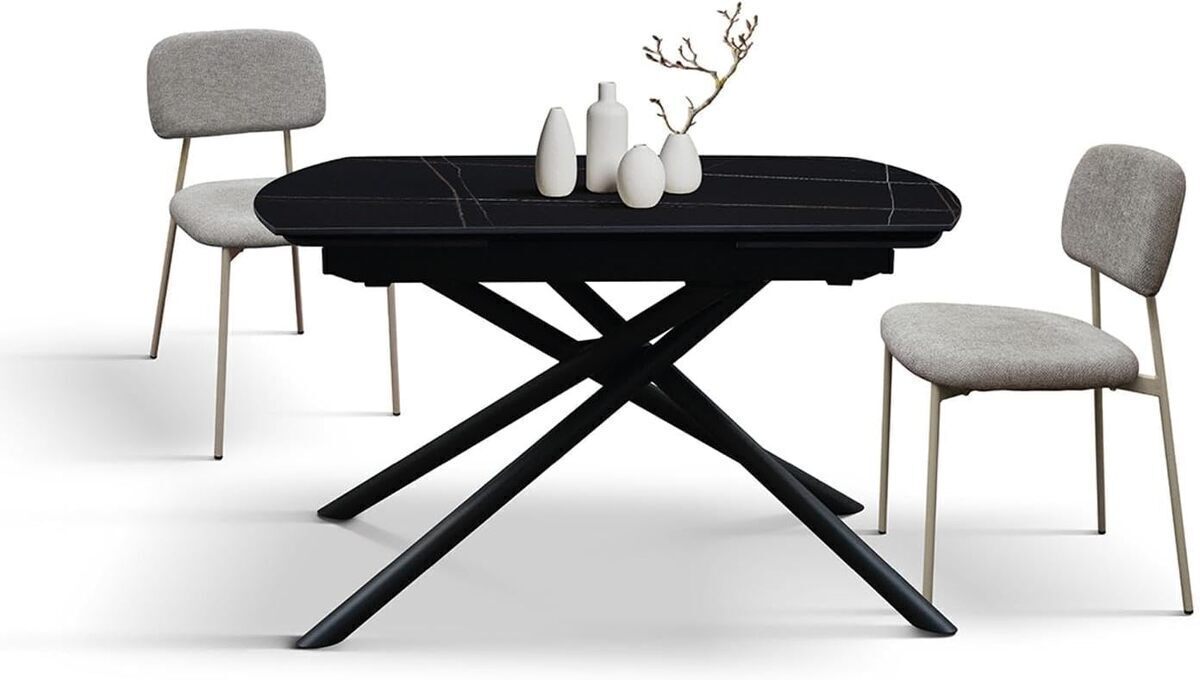 Test de la table Bonifacio extensible en céramique blanche