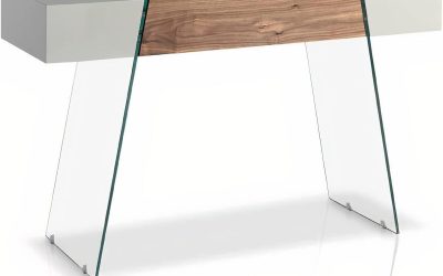 Avis sur la console Angel Cerdá en noyer et verre