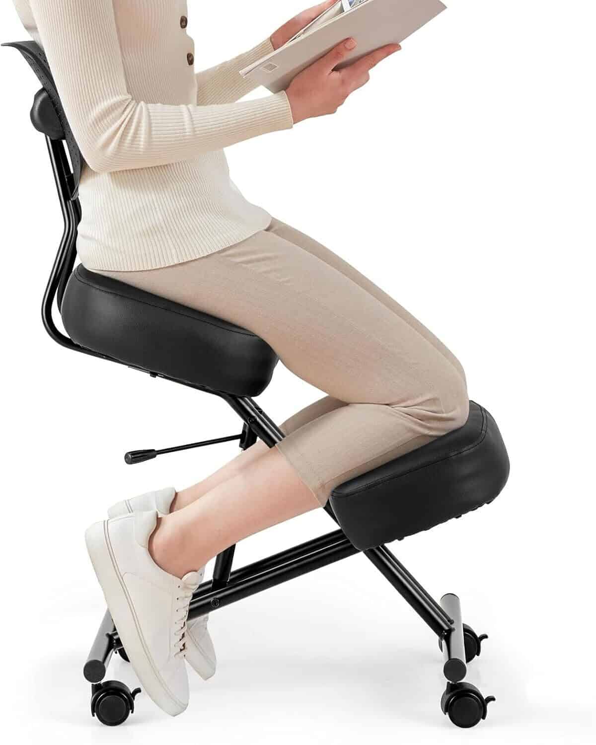 Test : chaise à genoux ergonomique Costway noir