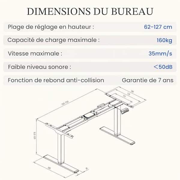 Découvrez notre test détaillé du bureau électrique FlexiSpot assis-debout avec 2 moteurs et charge 160 kg. Avis, avantages et performances du meilleur bureau ergonomique.