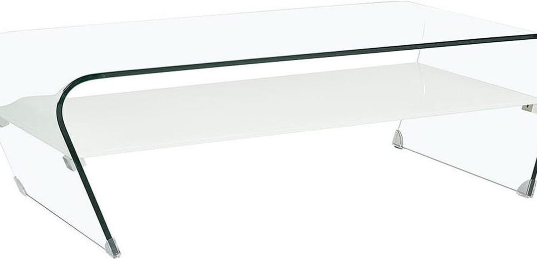 Avis sur la table basse Kelly en verre trempé et laqué blanc de Vente-unique