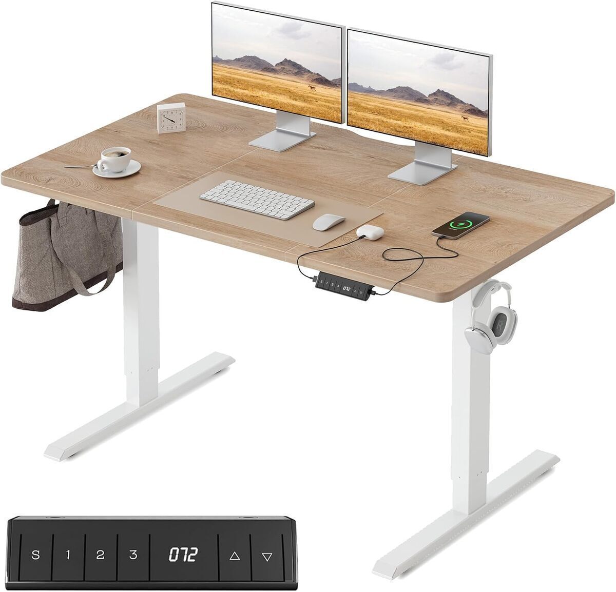 Test : bureau électrique réglable Fezibo 120 x 60 cm