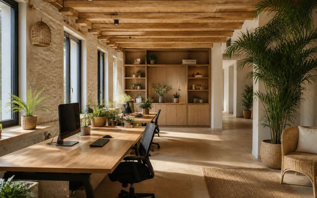 Décoration de bureau : intégrer les matières naturelles