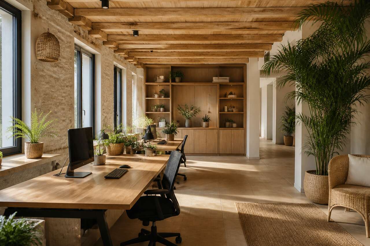 Décoration de bureau : intégrer les matières naturelles