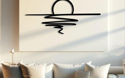 Avis sur la décoration murale Harmonie Design : coucher de soleil en métal