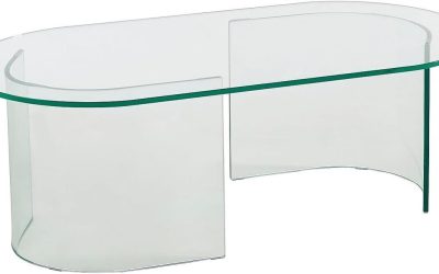 Avis : table de salon basse Nizwa en verre transparent