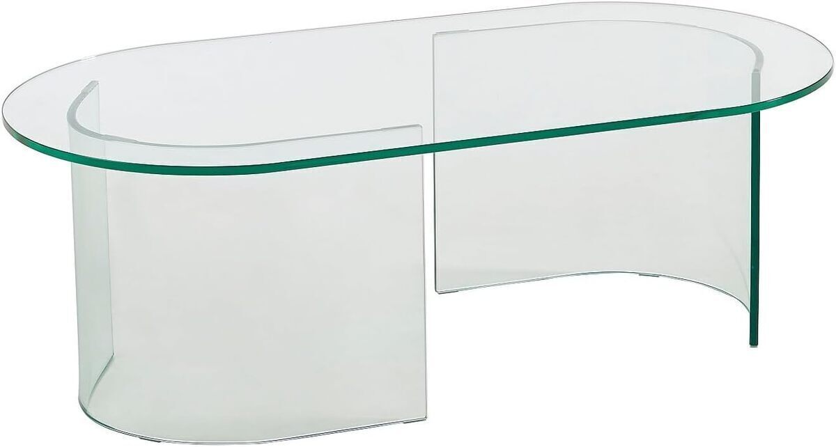 Avis : table de salon basse Nizwa en verre transparent