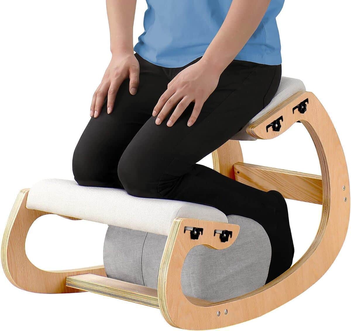 Test de la chaise à genoux en bois : améliorez votre posture