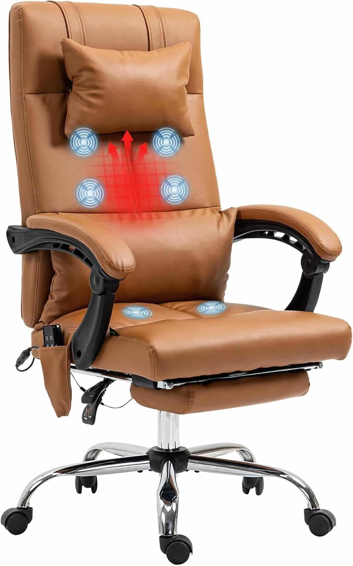 Test du fauteuil de massage Vinsetto chauffant avec repose-pieds
