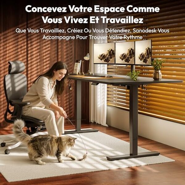 Découvrez notre test détaillé du bureau électrique Sanodesk Q1 avec réglage en hauteur : caractéristiques, performances et avis pour optimiser votre espace de travail. 