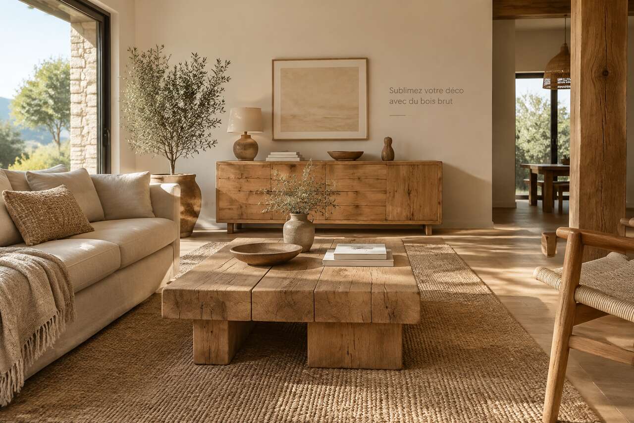Id&eacute;es d&eacute;co faciles &agrave; faire avec du bois brut, du petit au grand projet