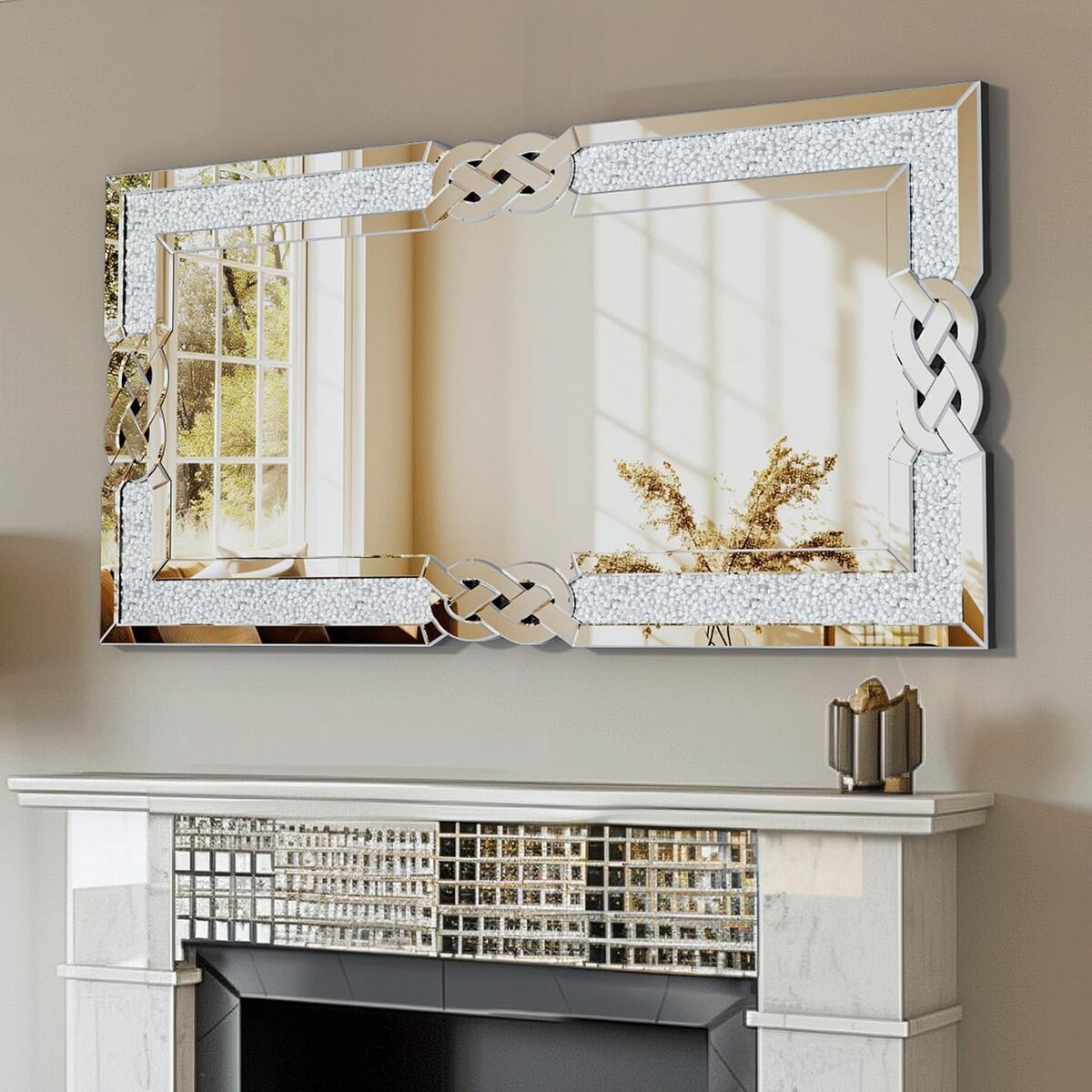 Avis sur le grand miroir mural Artloge 120x60 cm design cadre en verre biseauté