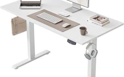 Test : bureau assis debout Agilestic 100 x 60 cm, blanc