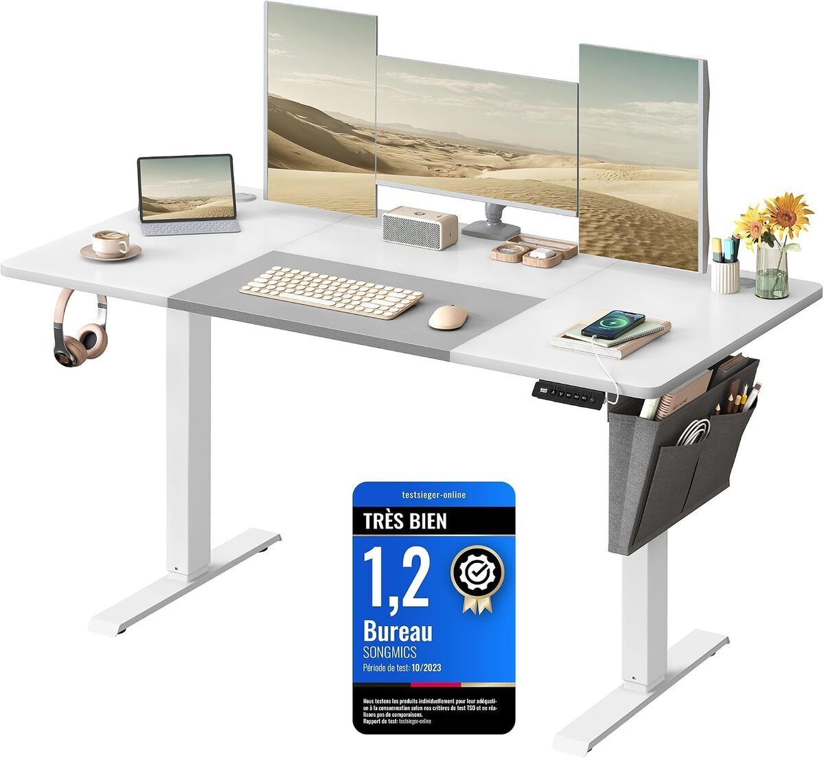 Test : bureau électrique SONGMICS réglable LSD016W02