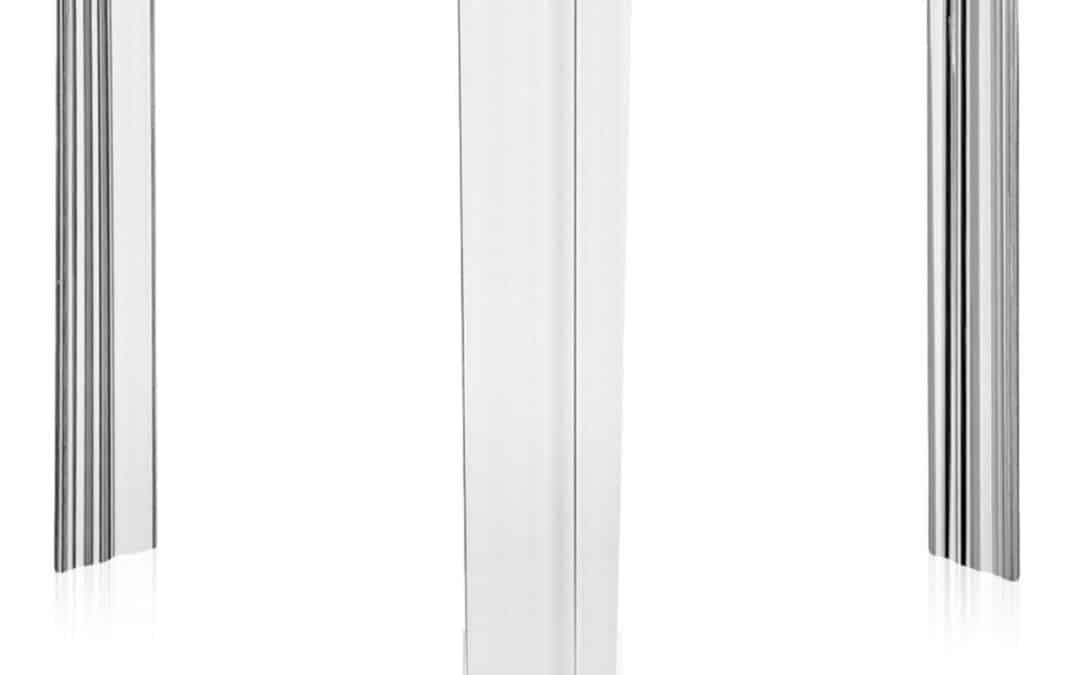 Test de la table T-Table 08501B4 Kartell, design audacieux en gris/transparent
