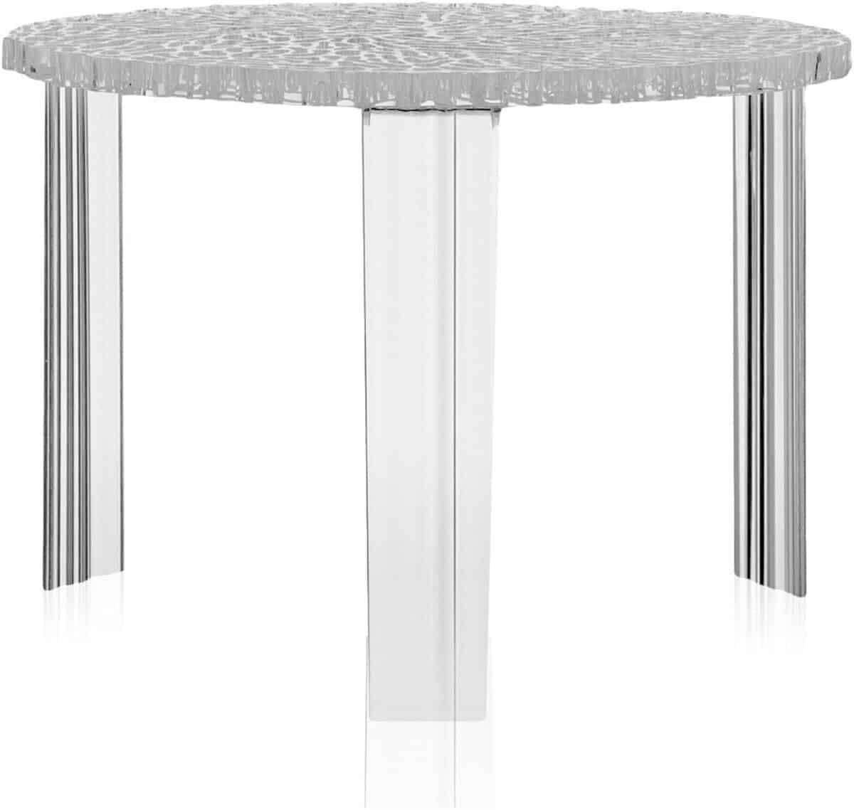 Test de la table T-Table 08501B4 Kartell, design audacieux en gris/transparent